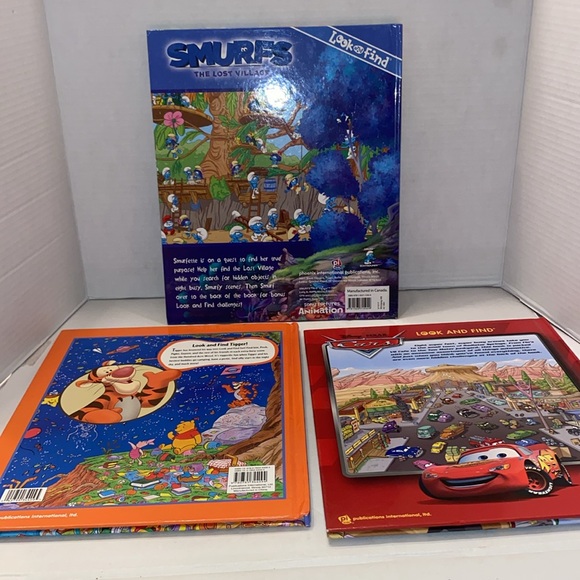 Set of 3 - “LOOK and FIND” books, SMURFS, CARS, TIGGER. - Picture 5 of 16